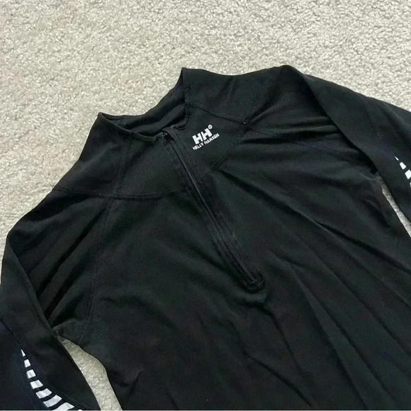 Helly Hansen Base Long Sleeve Shirt Ski Active Stripe Black Men’s Size M 1/4 Zip - Picture 13 of 15